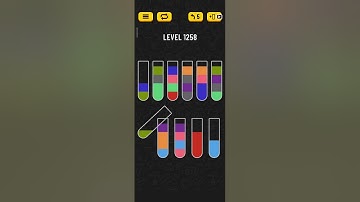 Water sort puzzle level 1258