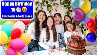 Happy Birthday 16. Geburtstag 🎂 Geschenke auspacken & Dubai Torte essen | Mama VLOG | Mamiseelen