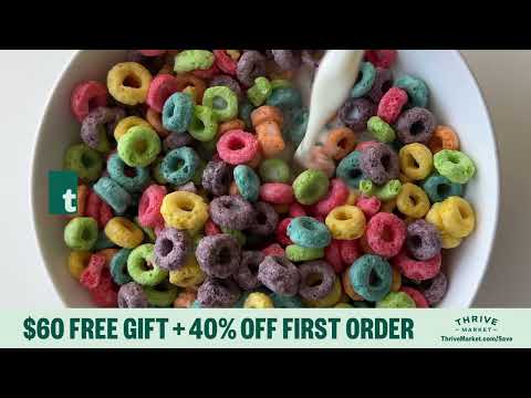 Thrive Market YouTube ad: OLV 189 Test CTV Remix OLVvid1 concept nick ad rtb qual type evg pers evg cc ap hook surp 15s 16x9