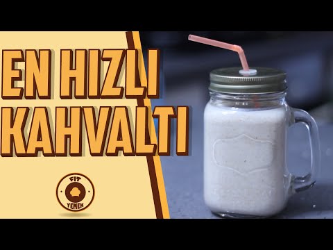 En Hızlı Kahvaltı - Vücut Geliştirme Kahvaltı Shake - FitYemek