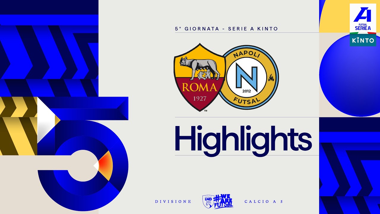 Roma 1927-Napoli Futsal 2-1 | Gol e highlights | 5ª giornata | Serie A KINTO 2025/2026