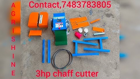 3hp chaff cutter Mini chaff cutter fitting Agrishine free delivery all over India  9902875485