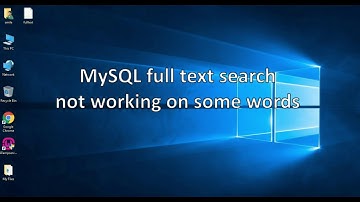 MySQL full text search not working on some words