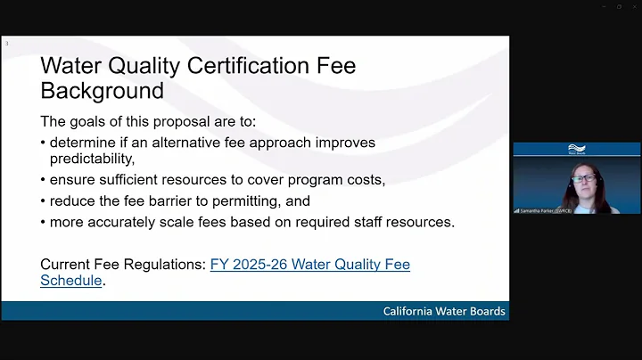 12 08 2025 Water Quality Certification Fees Stakeholder Meeting