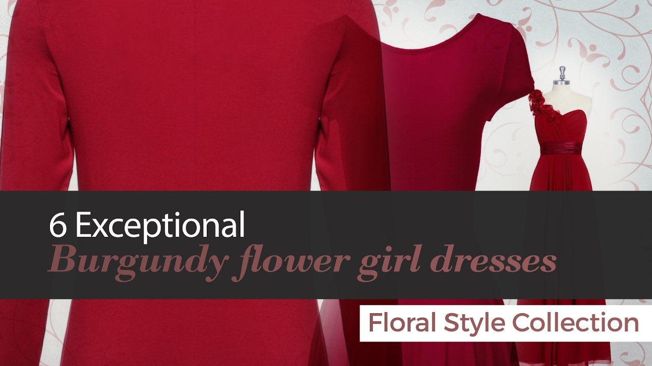 Burgundy Flower Girl Dresses Collection