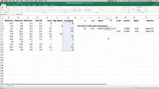 BUSN 5011 V6d: Wilcoxon Signed Rank Test