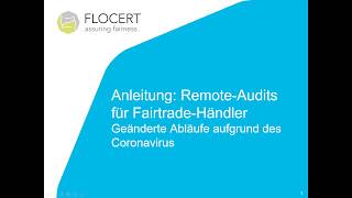 Anleitung: Remote-Audits für Fairtrade-Händler News