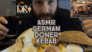 Asmr German Doner Kebab Beef & Chicken Doner Wrap Fries Coca Cola Mukbang