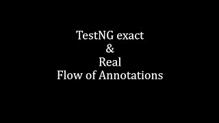 TestNG exact flow of annotations| TestNG interview queries |TestNG Practical Demo of Annotation Net Worth