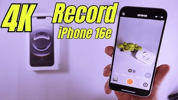 How to Record 4k Video on iPhone 16e (Quick Settings)