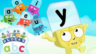 Alphablocks - Y Wants to Be a Vowel! | #Lockdown Learning | Phonics Resimi