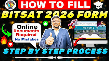 How to Fill BITSAT Application Form 2026🔥 | 🔴Live Step by Step |BITSAT 2026|BITSAT form fill up 2026