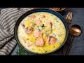 Finnish salmon soup lohikeitto