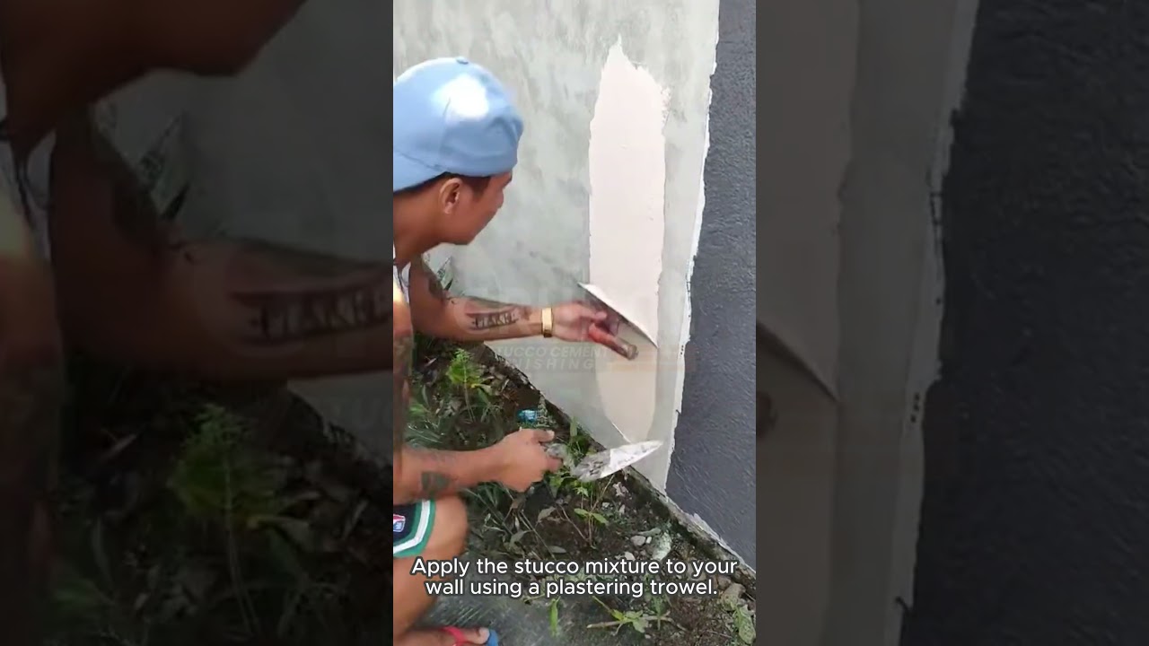 1 min video tutorial for applying stucco - A & J Stucco Cement Finish