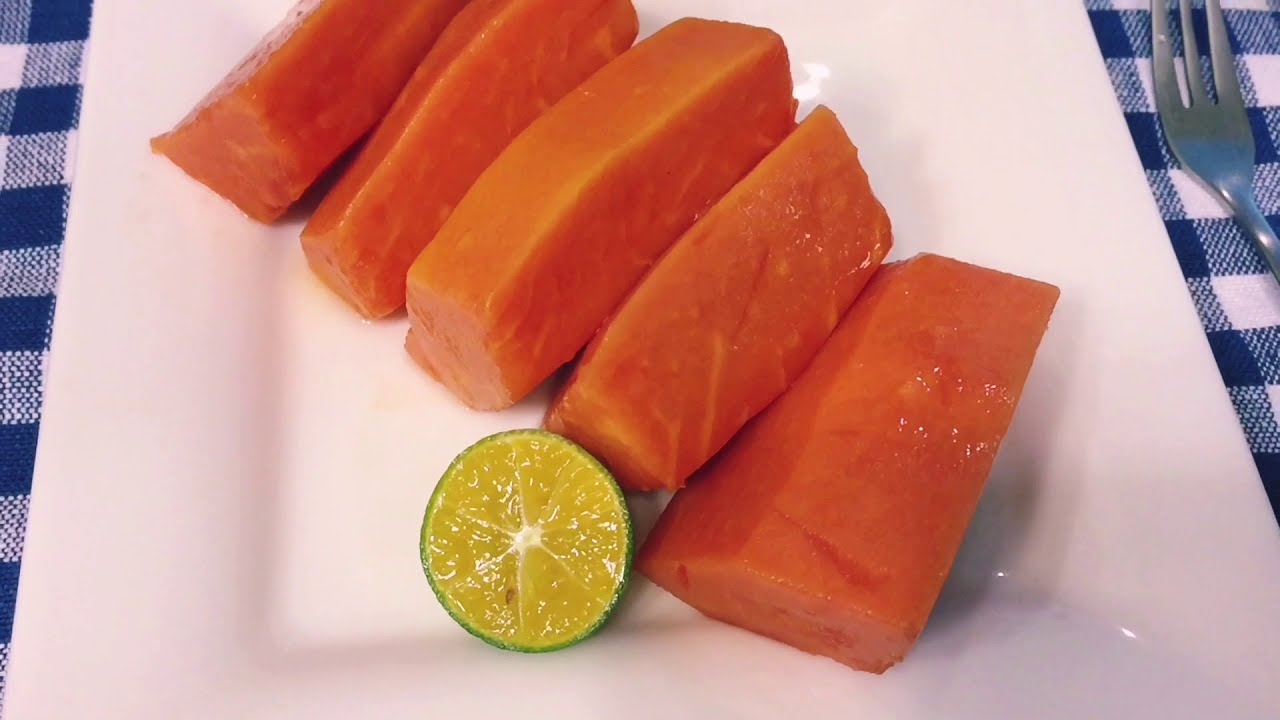 How to cut Papaya, 파파야 자르는 방법 - YouTube