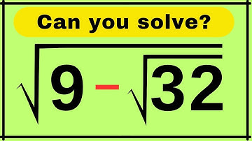 Germany | A Very Nice Square Root Algebra Problem | Maths Olympiad | Can You Solve This?