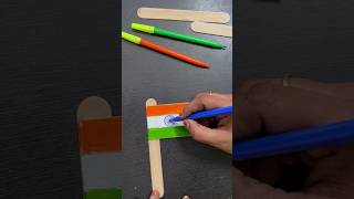 How to make an Indian flag with popsicle sticks #indpendenceday