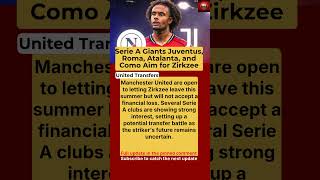 Manchester United Set Transfer Joshua Zirkzee | Serie A Giants Juventus, Roma, Atalanta, &amp; Como