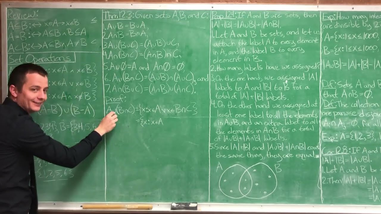 Lecture 5 (Discrete Math) Set Operations and Combinatorial Proofs