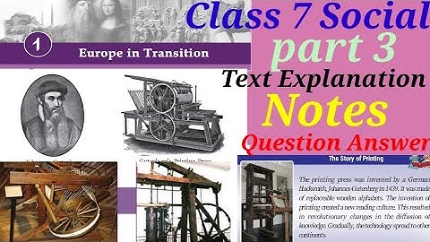 Class7 SocialScience|Unit1 Europe in Transition|part3|Related QuestionAnswer|EnglishMedium|@Edu Tips