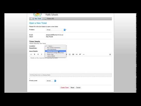BCPS Tech Help Desk - Create New Ticket