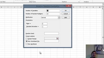 GENERACION DE NUMEROS ALEATORIOS/ANALISIS DE DATOS EN EXCEL