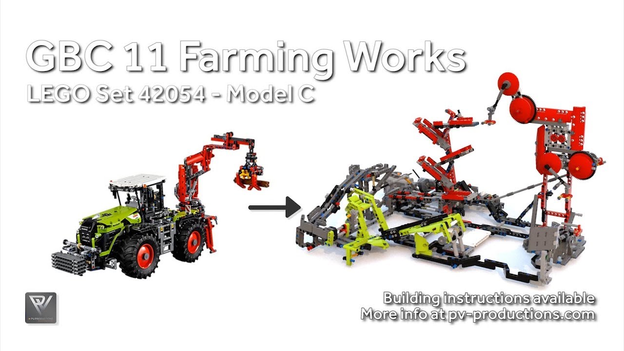 GBC 11 Farming Works - Building Instructions - 42054 C Model CLAAS XERION  5000 TRAC VC - YouTube