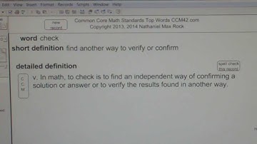 check Common Core Math Standards Top Words CCM42.com
