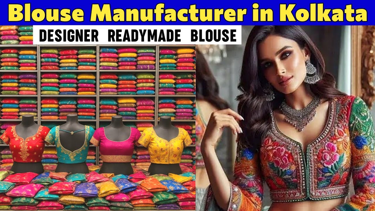 Blouse Manufacturer in Kolkata 🔥🔥  Blouse Wholesale Market - Readymade Designer Blouse Wholesaler 😮😮