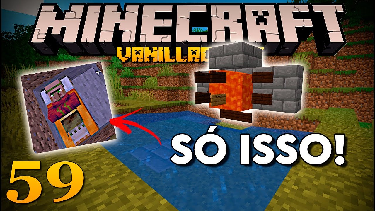 FARM de HERÓI da VILA mais fácil do MINECRAFT 1.20.1 - VanillaCraft 59 ...