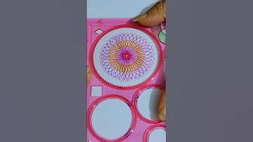 Do you like this art 😍#spirograph #satisfying #asmr #shorts #shortsfeed #painting #ytshort #trending
