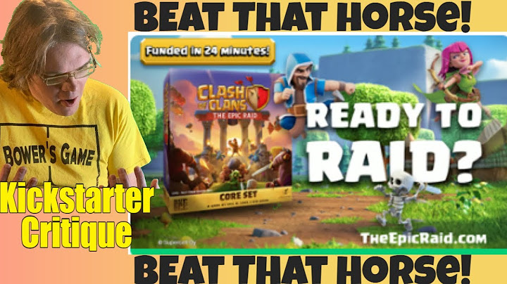 Clash of Clans: The Epic Raid - Play to earn goes Boardgame -Kickstarter Critique Review