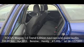 Ford Focus Wagon 1.0 Trend Edition Naviaircoel-Pakkaudio.