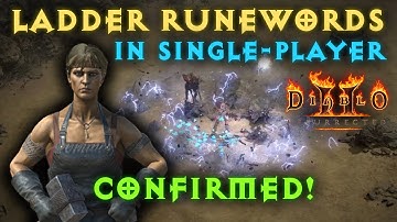 Confirmed! Ladder-Only Runewords will be in Single Player for Diablo 2 Resurrected