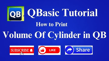 QBASIC Tutorial To Print The Volume Of Cylinder(Using GOTO Statement) IN HINDI