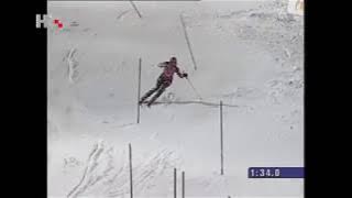 Janica Kostelić - legendarna vožnja bez štapa