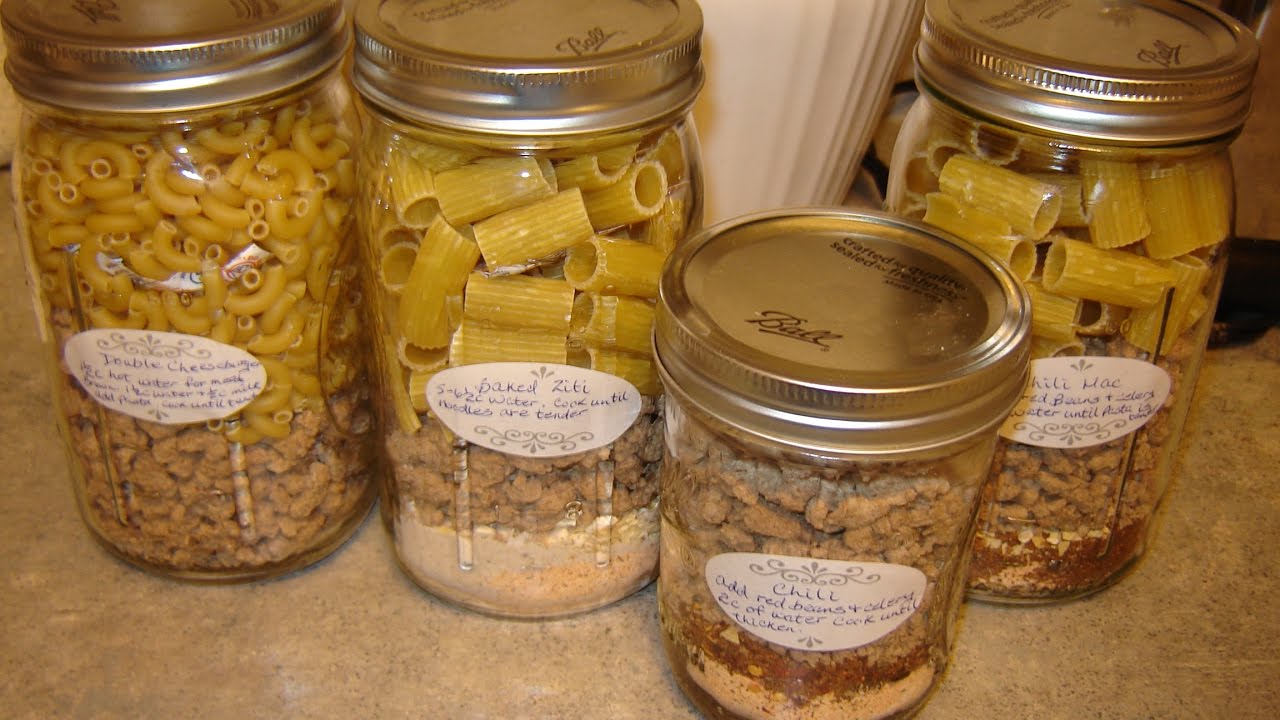 SHTF Longterm Storage Food Meals in a Jar Part 1 YouTube