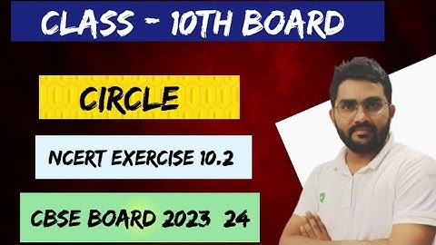@harsh25yadav , Part-02 , Ncert exercise 10.2 |Circle, by Harsh sir