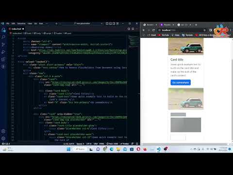 How to Remove Bootstrap 5 Placeholder Before Page Loading Using JS