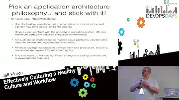 Effectively Culturing a Healthy Culture and Workflow - Jeff Pierce - DevOpsDays Tel Aviv 2016