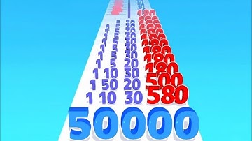 NUMBER MASTER vs COUNTY MASTERS Number Merge Run: Gameplay Walkthrough Android iOS (Math Games)