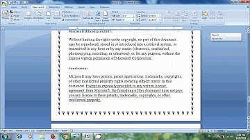 Word 2007: How to add page border in word