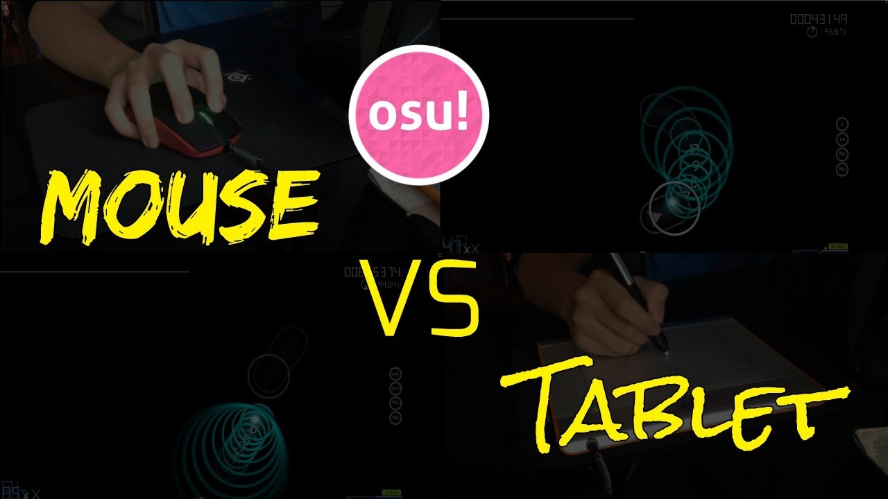 Osu! My Mouse and Tablet Gameplay Differences YouTube