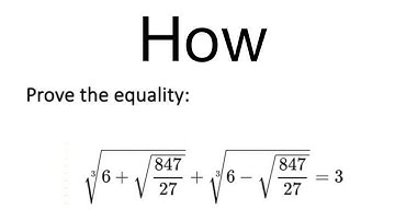 Simplify cube root Equation | Math Olympiad question