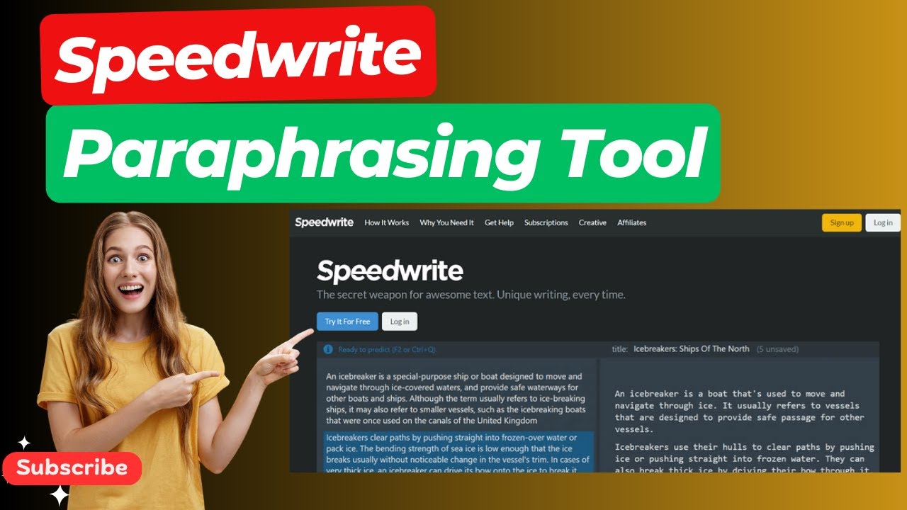 speed writer paraphrasing tool