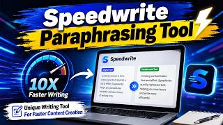 Speedwrite Paraphrasing Tool | Unique Writing Tool for Faster Content Creation