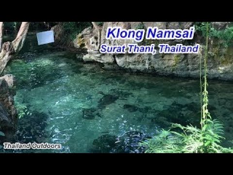 The Beautiful Emerald Green Water at Klong Namsai, Surat Thani Thailand.