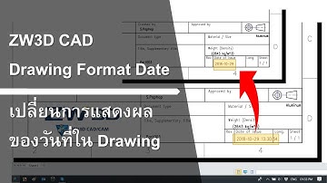ZW3D Drawing format date