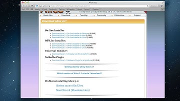 Installing Alice 3.1, tutorial 0.1, Beginner