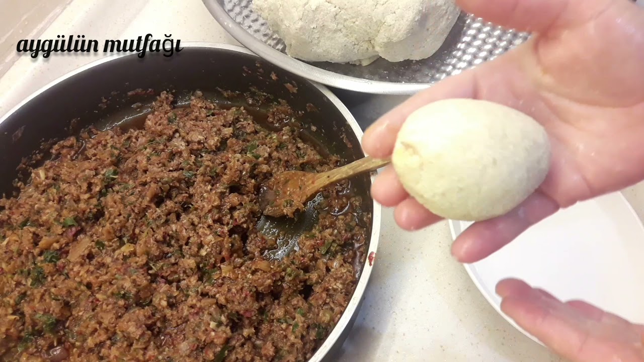 kolay, ve lezzetli, içli köfte tarifi ,içli köfte nasıl açılır, yemek